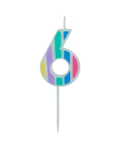 Vela Nº 6 Pastel Multicolor
