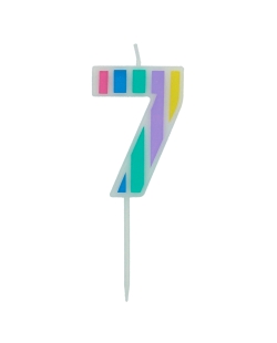 Vela Nº 7 Pastel Multicolor