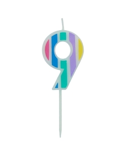 Vela Nº 9 Pastel Multicolor