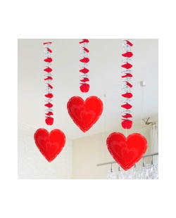 Deco Colgante Corazones