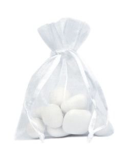Bolsa Blanco 7.5X10cm Tela Organza ***OFERTA DTO NO ACUMULABLE