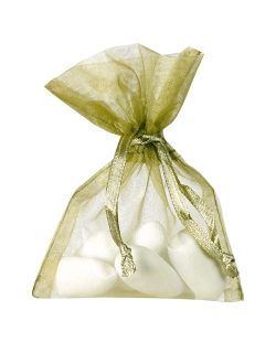 Bolsa Verde Oliva 7.5X10cm Tela Organza ***OFERTA DTO NO ACUMULABLE