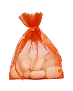 Bolsa Naranja 7.5X10cm Tela Organza ***OFERTA DTO NO ACUMULABLE