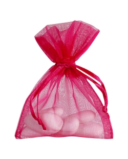 Bolsa Fucsia 7.5X10cm Tela Organza ***OFERTA DTO NO ACUMULABLE