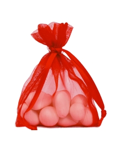 Bolsa Rojo 7.5X10cm Tela Organza ***OFERTA DTO NO ACUMULABLE