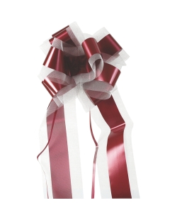 Lazo Facil Tul Burdeos 100mm Polipropileno Y Poliester ***OFERTA DTO NO ACUMULABLE