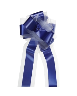 Lazo Facil Tul Azul Marino 100mm Polipropileno Y Poliester ***OFERTA DTO NO ACUMULABLE