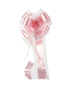 Lazo Facil Tul Rosa 100mm Polipropileno Y Poliester ***OFERTA DTO NO ACUMULABLE
