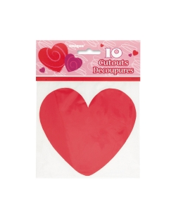Recortable Corazon Rojo 12.5cm