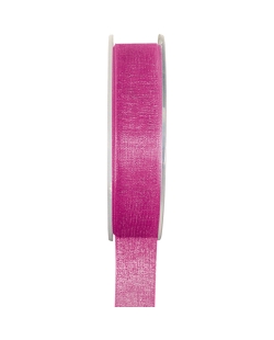 Cinta Organdi Fucsia 15mm X 20m Poliester ***OFERTA DTO NO ACUMULABLE