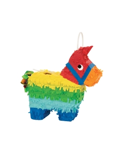 Piñata Mini Deco. Burro Multicolor 19X20cm