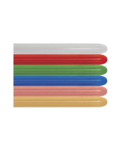 Globo Latex Modelar 260 Sempertex Metal Surtido Colores 515-30-40-51-68-70-481 / 5cm X 150cm