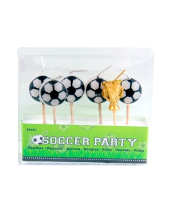 Set Velas Futbol 6 Unidades