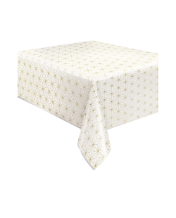 Mantel Foil Dibujos Oro 1,37 X 2,13m