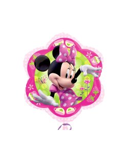 Globo Rosa con Minnie Mouse - Metalizado 45cm