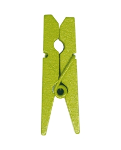 Pinza Verde 3.5cm Madera ***OFERTA DTO NO ACUMULABLE