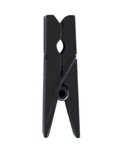 Pinza Negro 3.5cm Madera ***OFERTA DTO NO ACUMULABLE