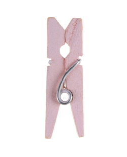 Pinza Rosa 3.5cm Madera ***OFERTA DTO NO ACUMULABLE