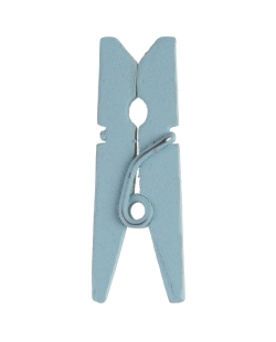 Pinza Azul Pastel 3.5cm Madera ***OFERTA DTO NO ACUMULABLE