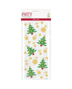 Bolsas Celofan Navidad Oro