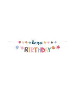 Guirnalda Letras Happy Birthday 1,5m