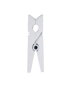 Pinza Blanco 2.5cm Madera ***OFERTA DTO NO ACUMULABLE