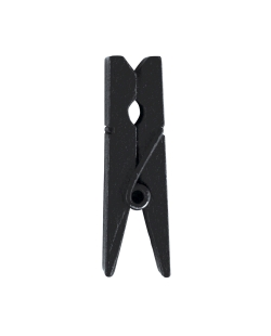 Pinza Negro 2.5cm Madera ***OFERTA DTO NO ACUMULABLE