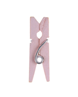 Pinza Rosa 2.5cm Madera ***OFERTA DTO NO ACUMULABLE