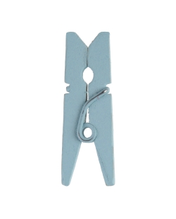 Pinza Azul Pastel 2.5cm Madera ***OFERTA DTO NO ACUMULABLE