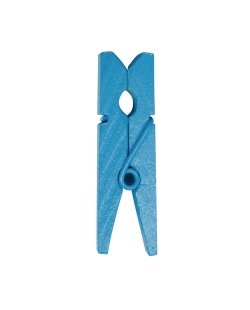 Pinza Turquesa 2.5cm Madera ***OFERTA DTO NO ACUMULABLE