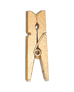 Pinza Oro 3.5cm Madera ***OFERTA DTO NO ACUMULABLE