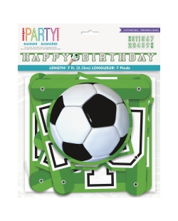 Guirnalda Letras H.Bday Futbol 3D 2,13m