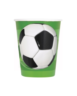 Vasos Papel 266ml Futbol 3D