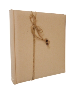 Libro Firmas Natural 24X25cm 20Pag. Papel Y Cordon. ***OFERTA DTO NO ACUMULABLE