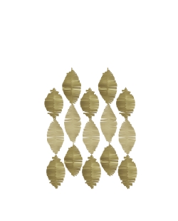 Deco Colgante Serpentina Oro 1,83m Tisu