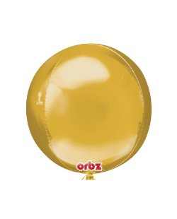 Globos Dorados Esfera 40cm metalizado