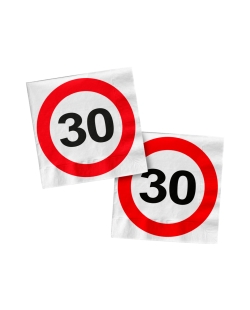 Servilletas 33X33 Señal Trafico Nº 30