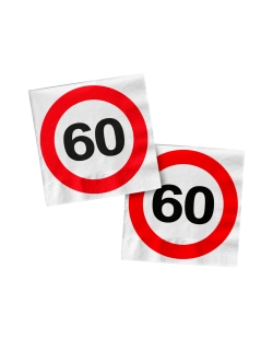 Servilletas 33X33 Señal Trafico Nº 60
