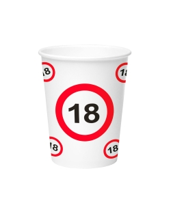 Vasos 250ml Señal Trafico Nº 18