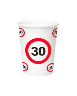Vasos 250ml Señal Trafico Nº 30