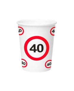 Vasos 250ml Señal Trafico Nº 40