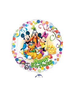 18"/45cm MICKEY Y AMIGOS BDAY (EMPAQUETADOS)