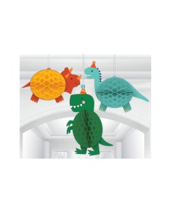 Decor. Colg. Nido Abeja Happy Dino Bday 