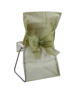 Funda Silla Lazo Verde Oliva 50X95cm Tejido No Tejido Poliester ***OFERTA DTO NO ACUMULABLE
