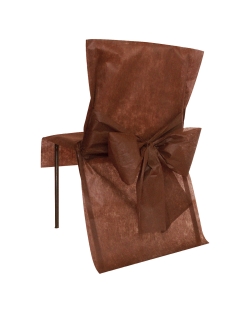 Funda Silla Lazo Chocolate 50X95cm Tejido No Tejido Poliester ***OFERTA DTO NO ACUMULABLE