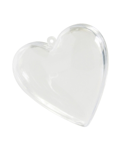 Contenedor Corazon Transparente 8X8cm Pvc ***OFERTA DTO NO ACUMULABLE