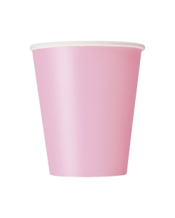 Vasos 266ml Rosa Pastel Carton ***OFERTA DTO NO ACUMULABLE