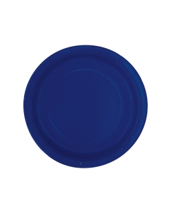 Platos 22,5cm Redondo Azul Marino Carton ***OFERTA DTO NO ACUMULABLE