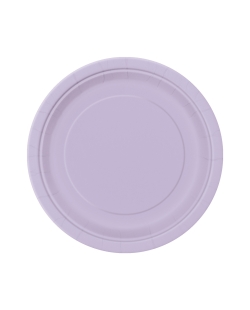 Platos 17,5cm Redondo Lila Carton ***OFERTA DTO NO ACUMULABLE