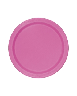Platos 17,5cm Redondo Fucsia Carton ***OFERTA DTO NO ACUMULABLE
